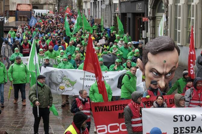 Belgiyada umummilliy ish tashlash: aviareyslar, maktablar va transport faoliyati cheklandi