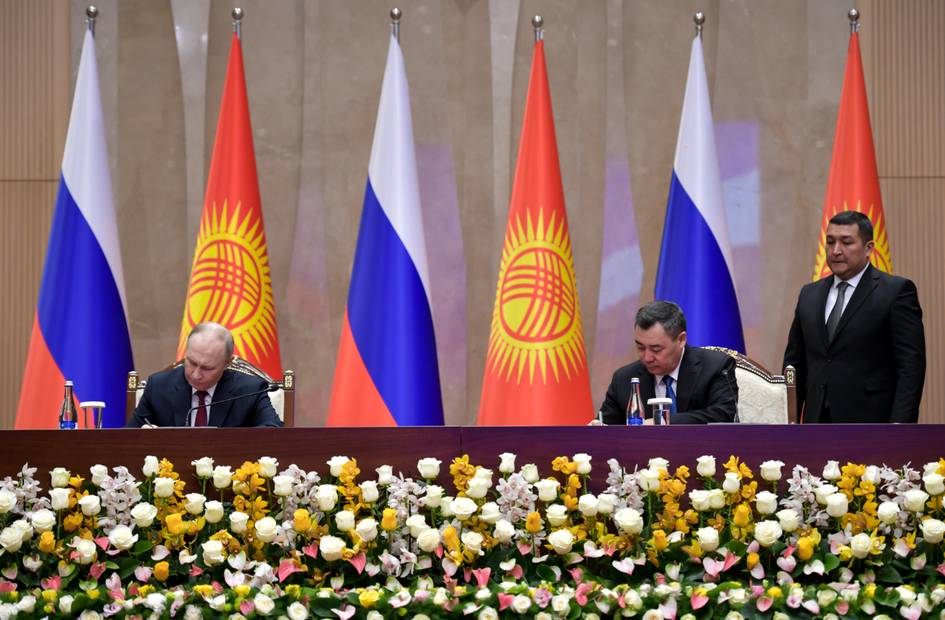 Kyrgyzstan, Russia sign Joint Statement as Japarov and Putin expand cooperation in Bishkek