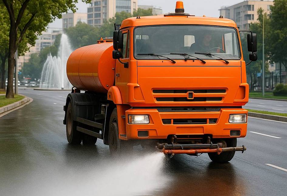 В Ташкенте в рамках мер по снижению загрязнения воздуха вымыты 206 улиц и деревья на них