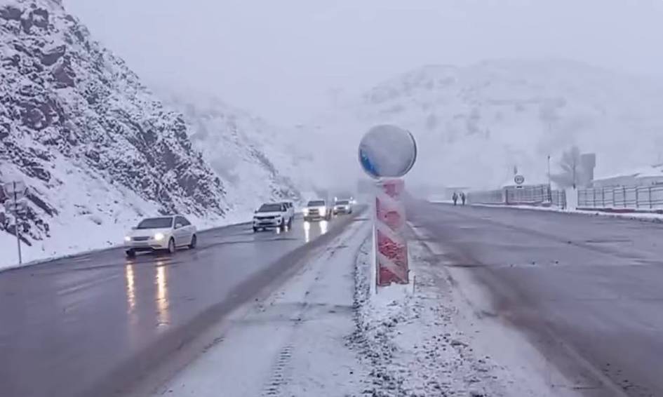 Qamchiq dovonida qor yog‘gani sabab ehtiyot choralari kuchaytirildi