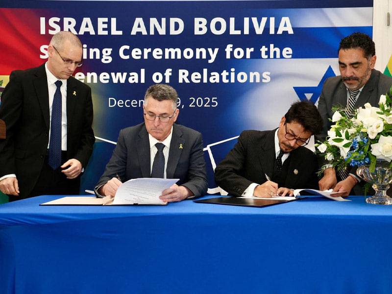 Boliviya Isroil bilan diplomatik munosabatlarni tikladi