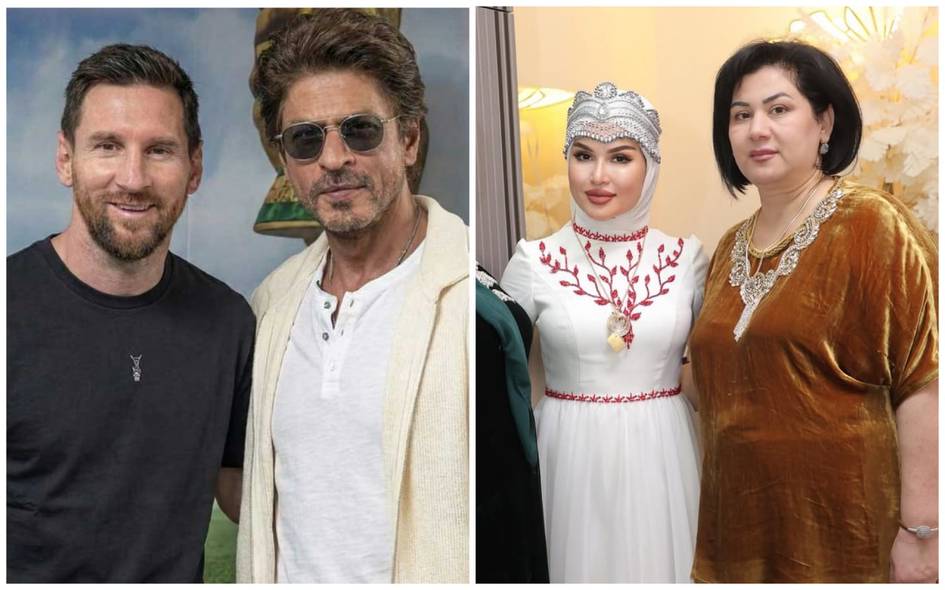 Instagram: Қайнонасига қимматбаҳо совға берган Феруза Норматова, Месси билан учрашган Шоҳрух Хон, Ражабийлар сулоласида тўй