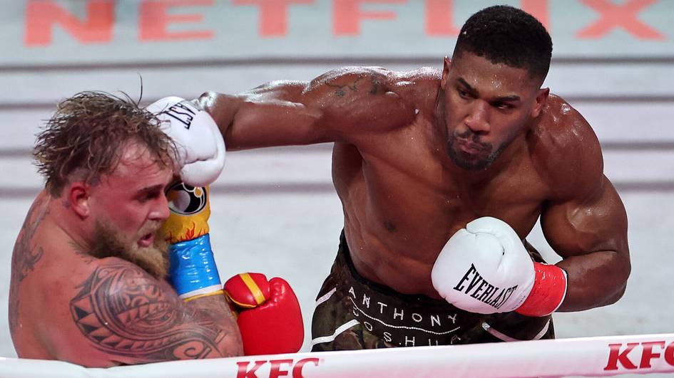 Boks. Sobiq chempion Entoni Joshua  bloger Jeyk Polni nokautga uchratdi (video)