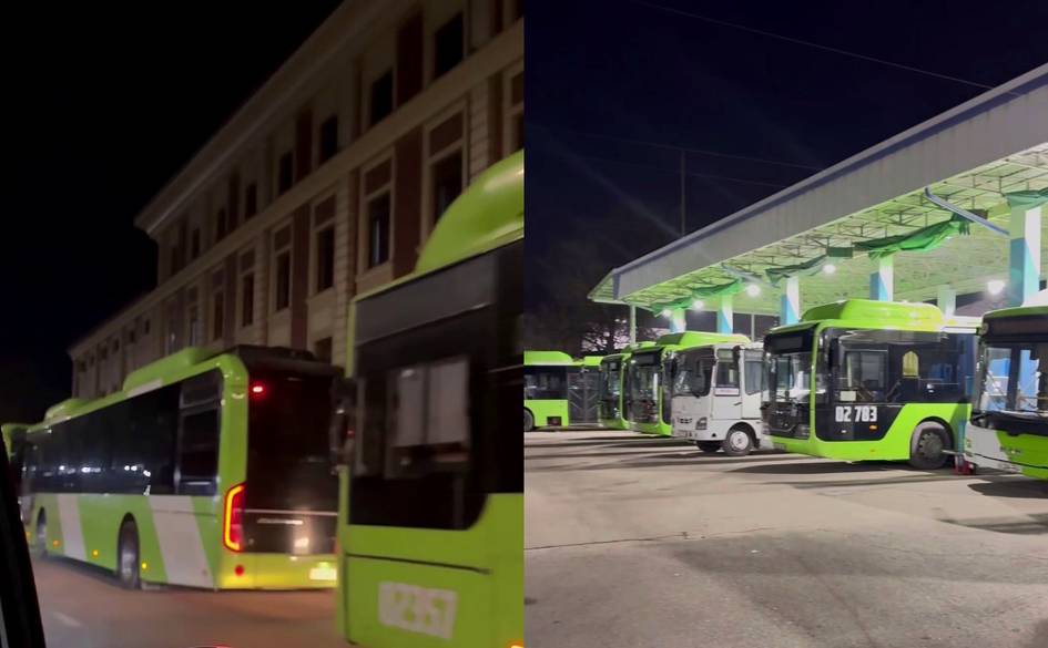 Toshkent zapravkalarida avtobuslarning turnaqator navbatiga izoh berildi