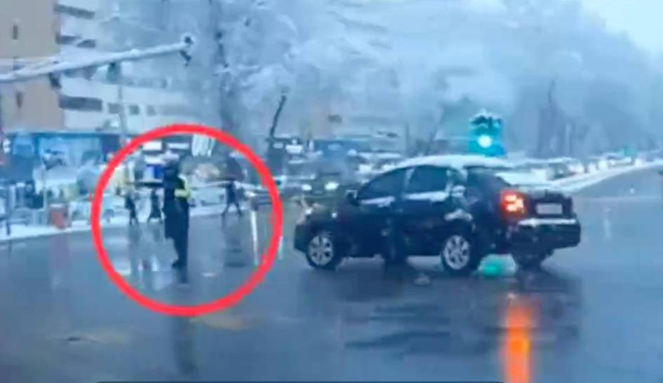 Toshkentda Lacetti haydovchisi YPX inspektorini urib yubordi