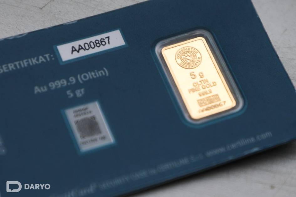 Ўзбекистонда олтин қуймалар нархи кескин тушди