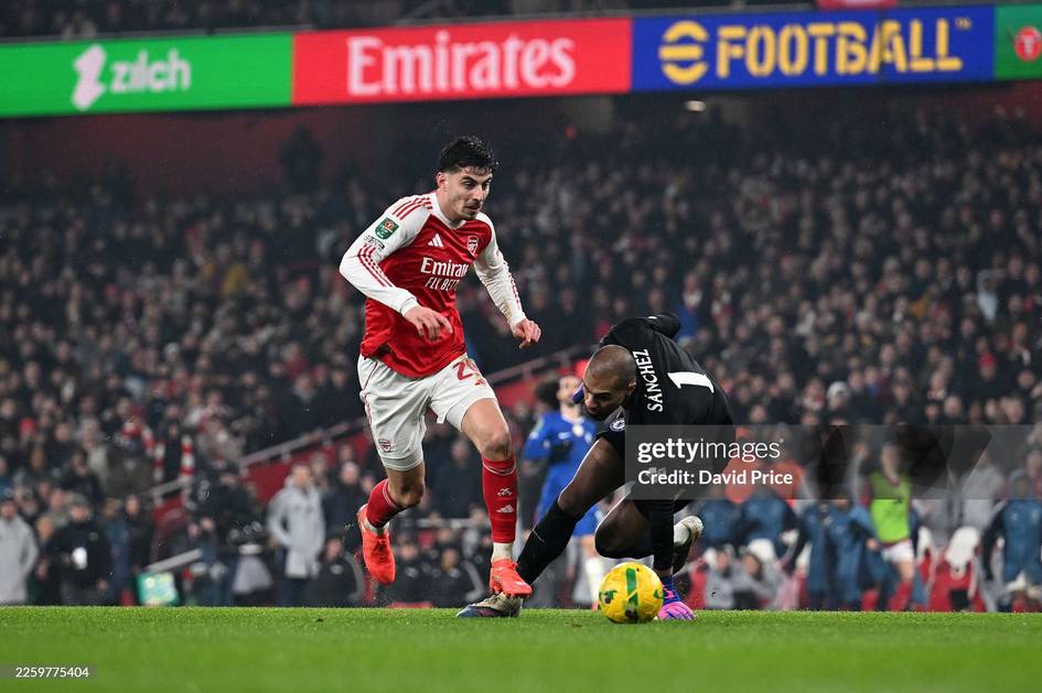 “Arsenal” derbida “Chelsi”ni mag‘lub etib, Angliya Liga Kubogi finaliga yo‘l oldi