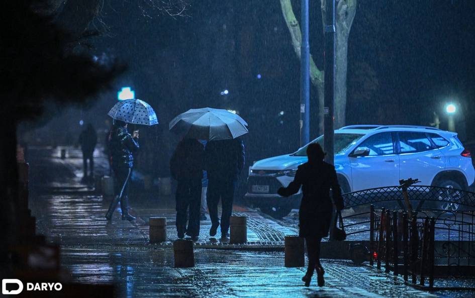 “O‘zgidromet” 11-fevralda qator hududlarda kuchli yomg‘ir yog‘ishini ma’lum qildi