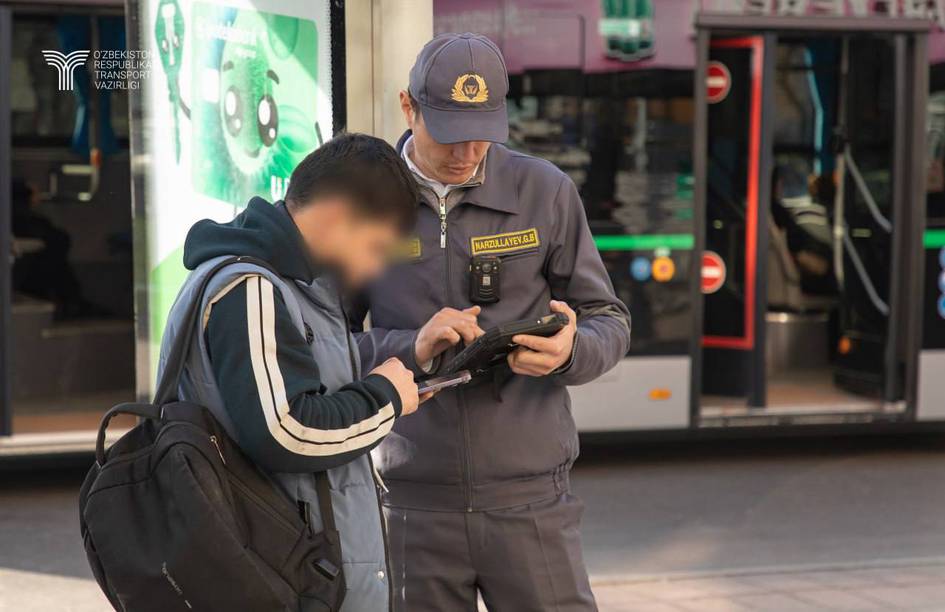 Тошкентда бир ойда автобусларда йўл ҳақини тўламаган 11,5 минг йўловчига жарима қўлланди 
