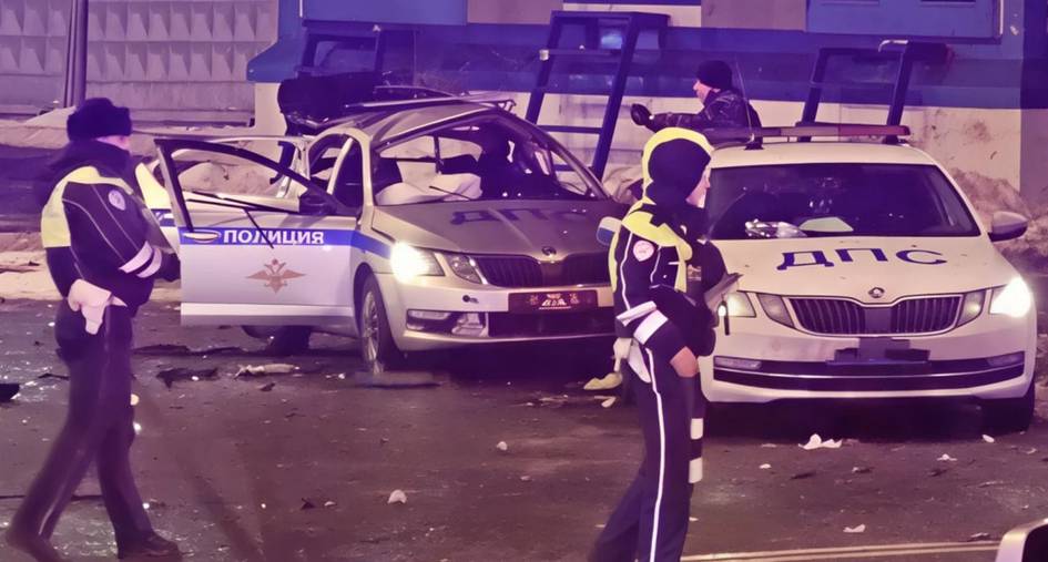 Moskvada YPX avtomobili portlatildi (video)