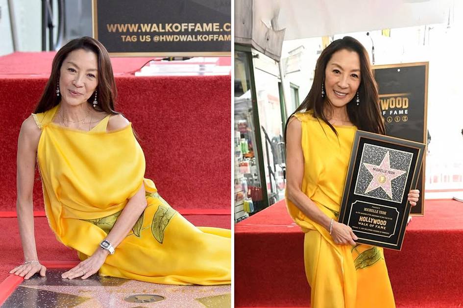 Мишел Йео Голливуднинг Шон-шараф хиёбонида ўз юлдузига эга бўлди (видео)