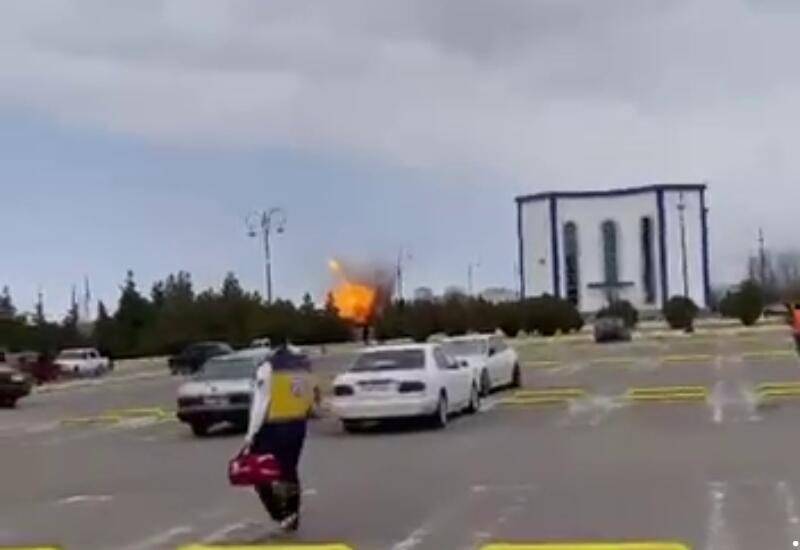 Ozarbayjon hududiga Eron dronlari qulab tushdi (video)