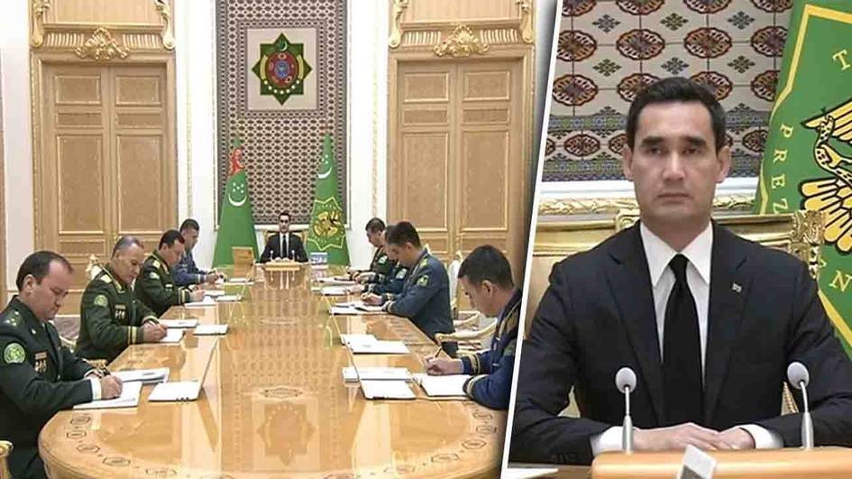 Turkmaniston prezidenti chegara xavfsizligi bo‘yicha yig‘ilish o‘tkazdi