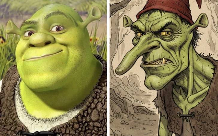 Uch boshli Jin va qora sochli Elza: sevimli multfilm qahramonlarimiz aslida qanday ko‘rinishda bo‘lishi kerak edi?