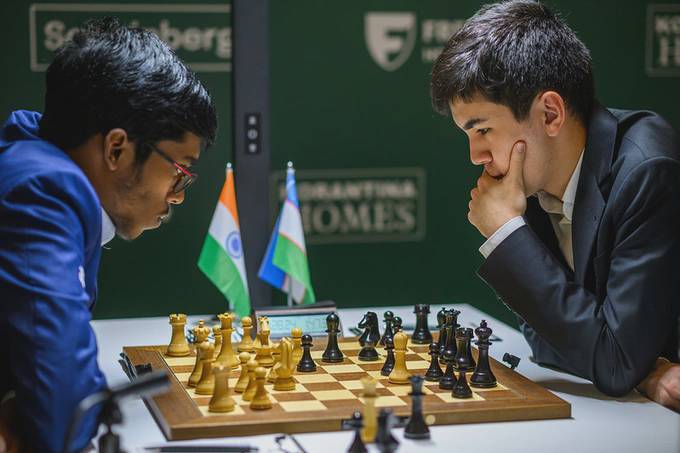 Uzbekistan's Sindarov beats Praggnanandhaa, joins Caruana at top of Candidates Tournament