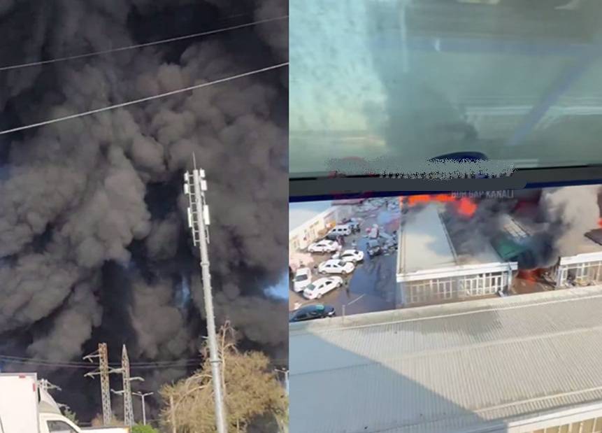 Toshkentdagi “Beshqo‘rg‘on” bozorida yong‘in yuz berdi (video)