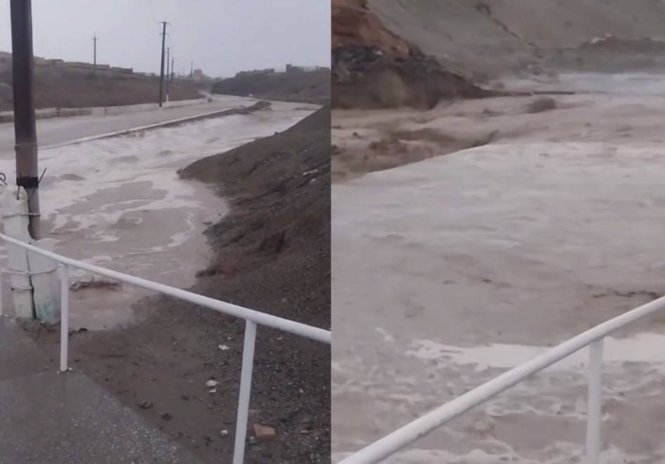 Qoraqalpog‘istonning Beruniy tumaniga sel keldi (video)