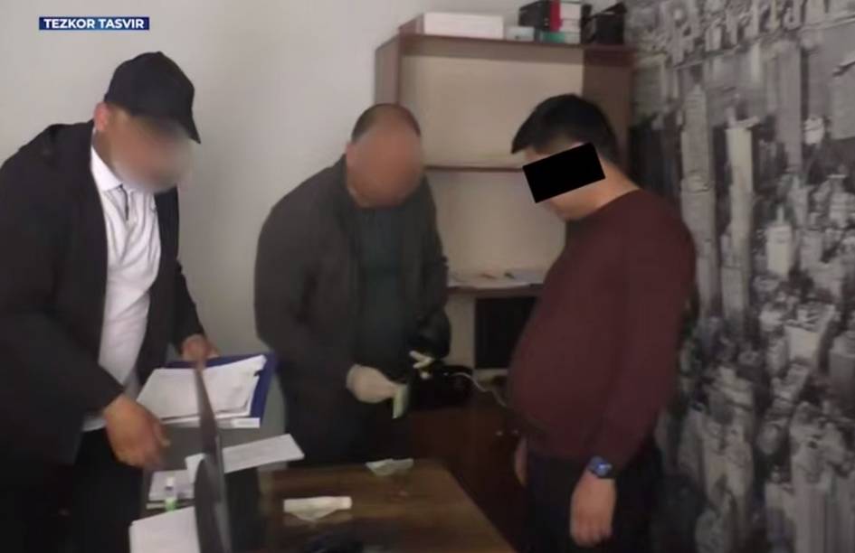 Namanganda tuman bosh arxitektori pora olayotganida qo‘lga tushdi