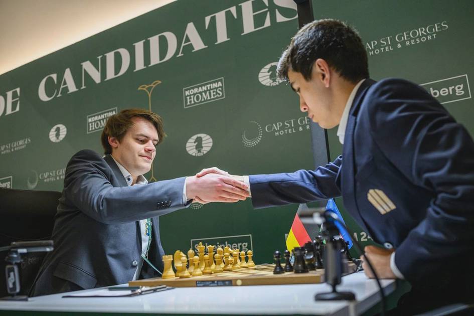 Uzbekistan’s Sindarov draws ninth game, keeps lead in 2026 Candidates Tournament