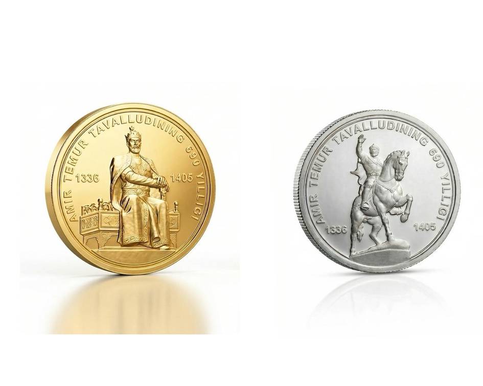 ЦБ выставил на продажу золотые и серебряные монеты с Амиром Темуром — известна стоимость