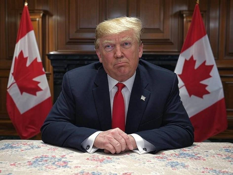 Tramp Kanada qo&lsquo;shib olingan AQSH xaritasini ko&lsquo;rsatdi (foto)