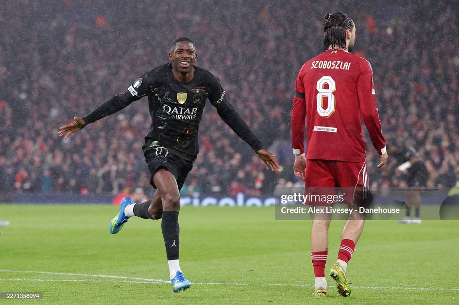 ЕЧЛ. Дембеленинг дубльи эвазига “ПСЖ” меҳмонда “Ливерпуль”дан устун келди ва ярим финалга йўл олди