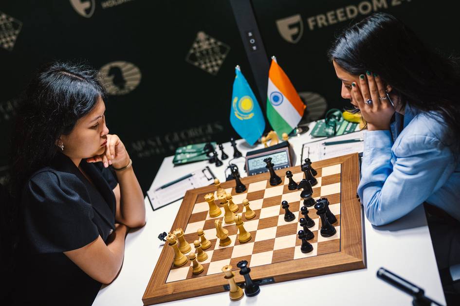 Nomzodlar turniri. Bibisora Assubayeva so‘nggi turda durang qayd etib, chempionlik uchun imkoniyatni saqlab qoldi