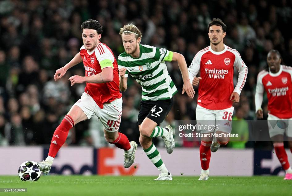 ЕЧЛ. “Арсенал” ўз майдонида “Спортинг” билан дуранг ўйнади ва ярим финалга йўл олди