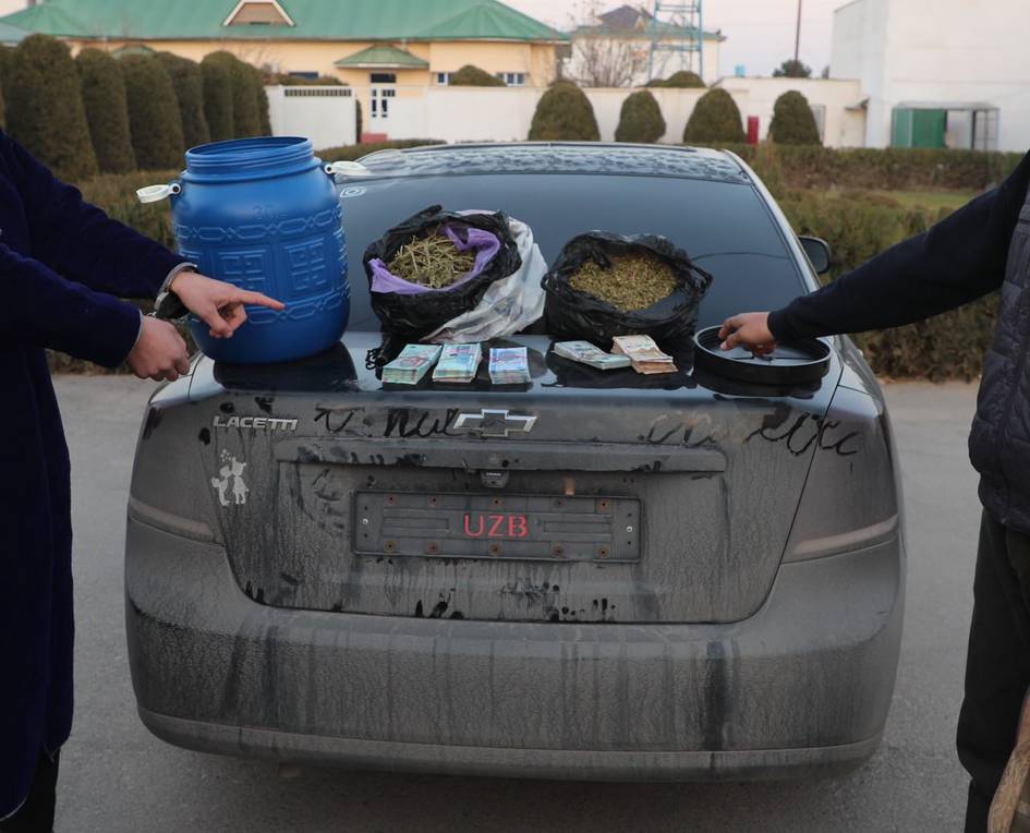 Сурхондарёда 112 млн сўмлик марихуана сотаётган шахслар ушланди