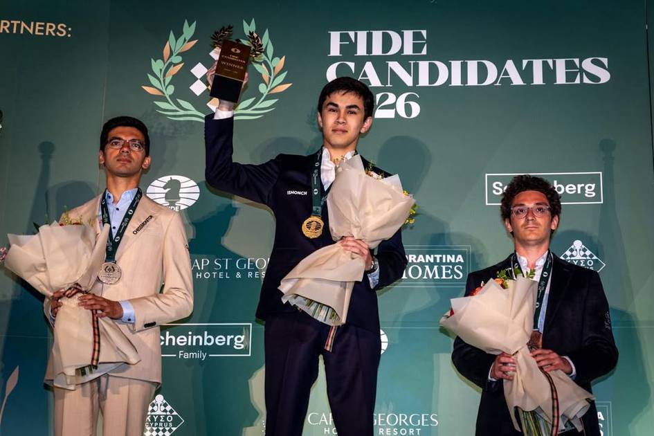 Жавохир Синдаров получил главный приз турнира претендентов ФИДЕ (видео)