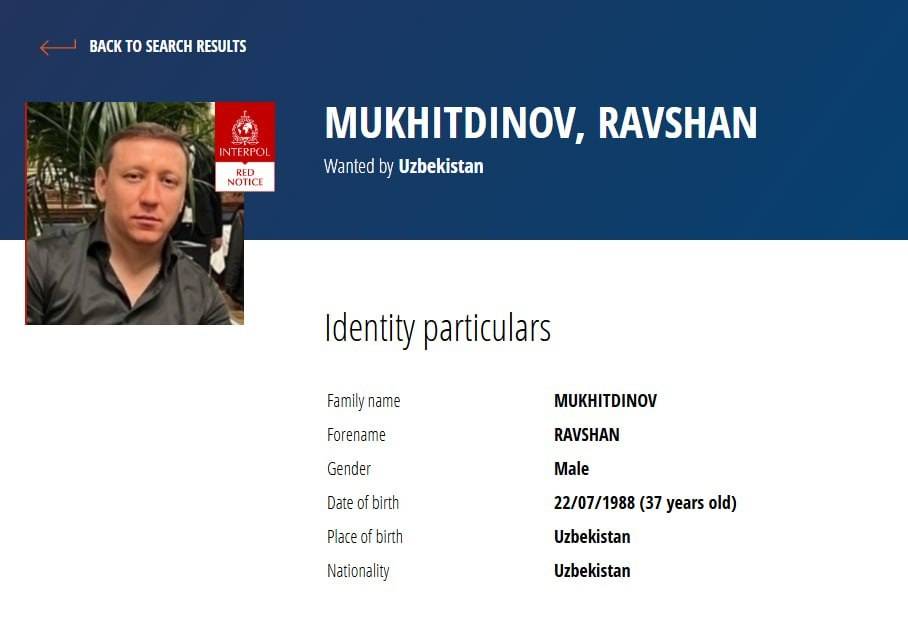 “Ravshan Zolotoy” ham xalqaro qidiruvga berildi