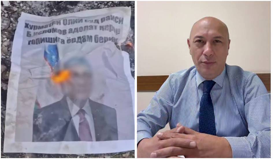 Oliy sud raisi qabuliga kira olmagan fuqaro uning suratini yoqib yubordi