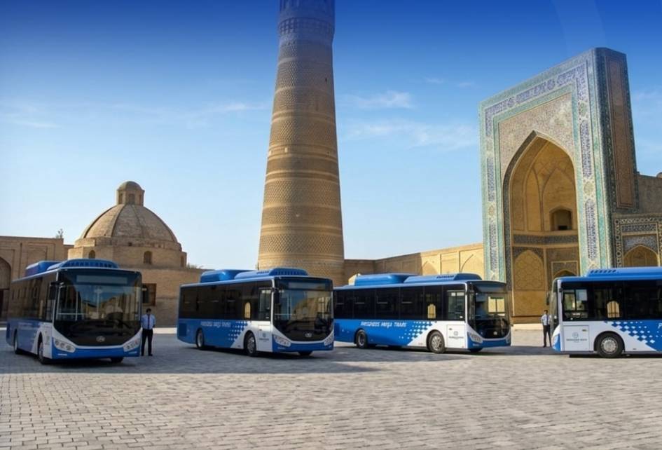 Бухара получила 24 новых современных автобуса