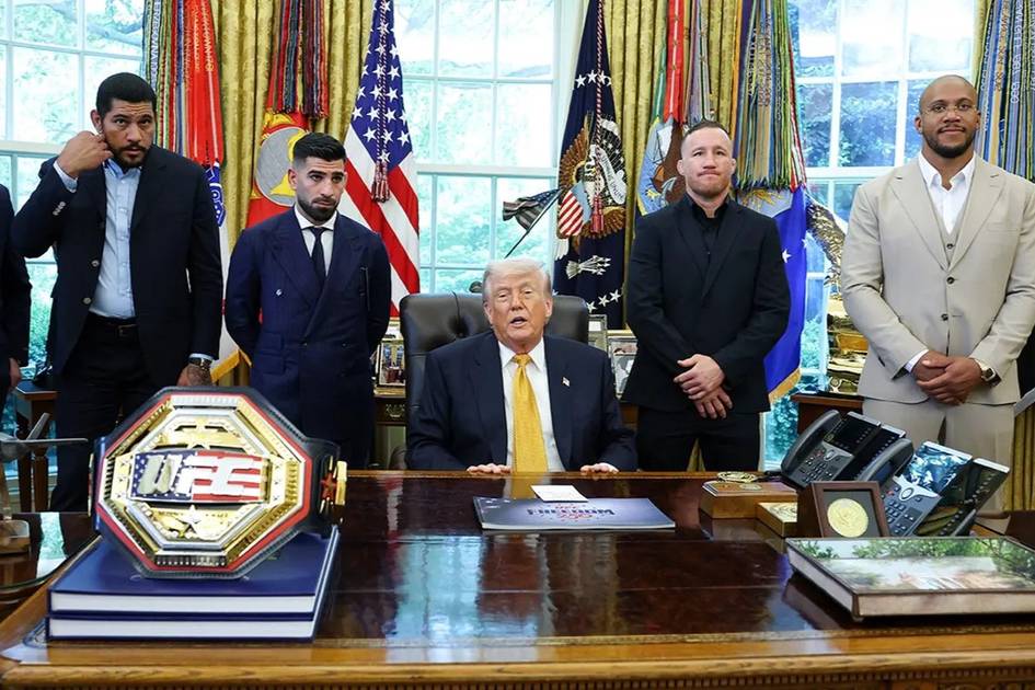 “Ердаги энг буюк шоу” — Трамп UFC Оқ уй турнири иштирокчилари билан учрашди