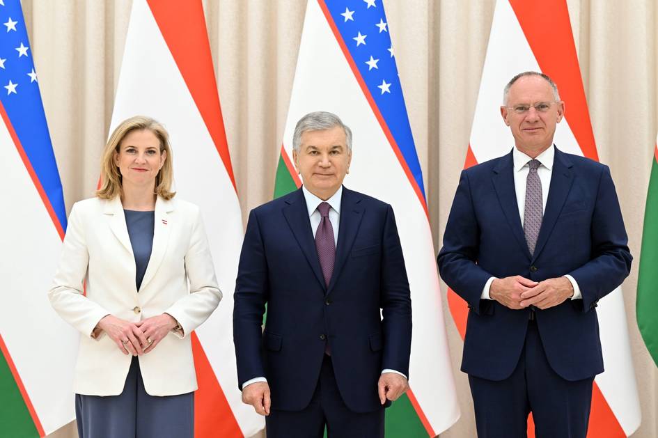 Шавкат Мирзиёев Австрия делегациясини қабул қилди