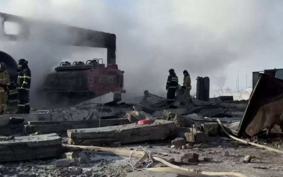 Qozog&lsquo;istonda neft bazasida portlash yuz berdi (video)&nbsp;