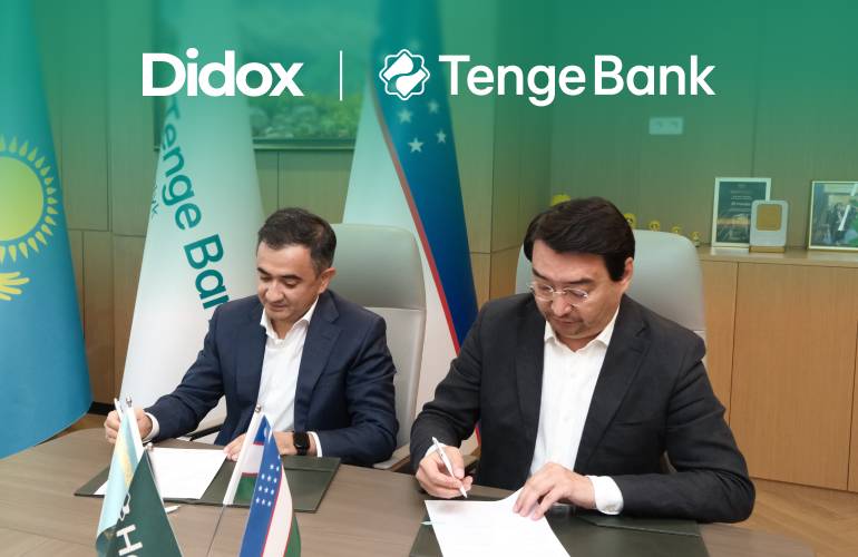 “Tenge Bank” ва “Didox” Ўзбекистонда бизнес учун BaaS-лойиҳасини ишга туширди
