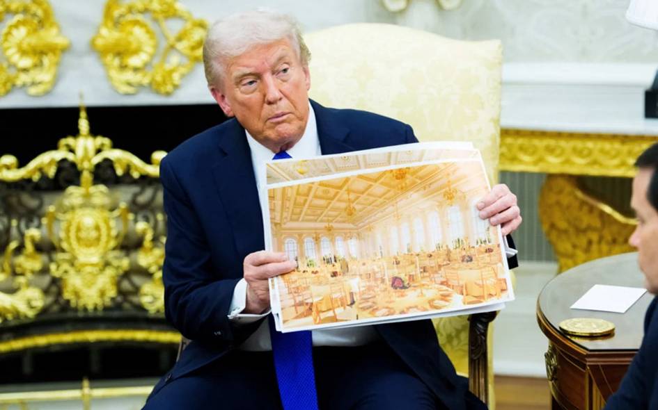 АҚШ суди Трампнинг Оқ уйда 400 млн долларлик бал зали қуришини блоклади