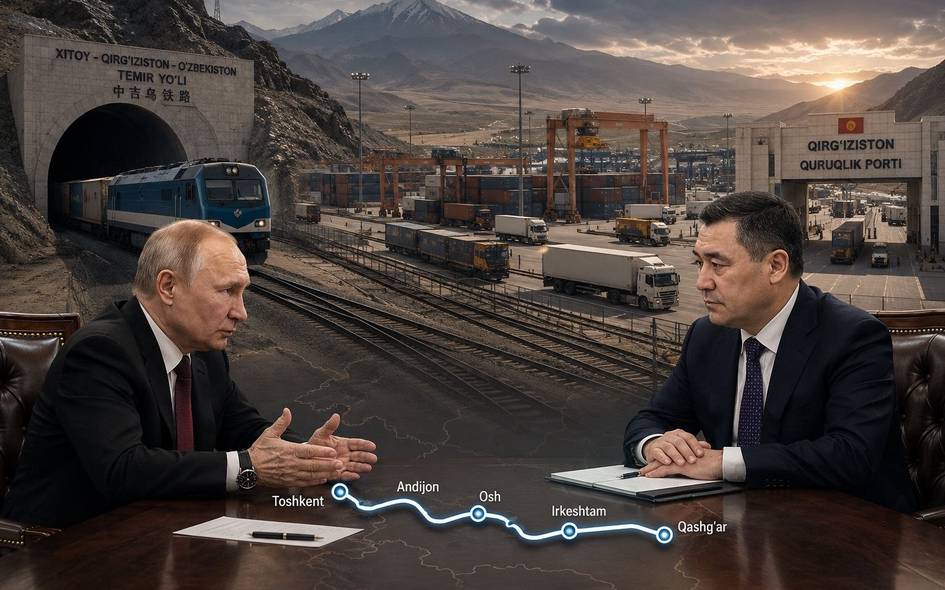 Садир Жапаров Россия Хитой—Қирғизистон—Ўзбекистон темир йўл лойиҳасига қарши бўлганини айтди