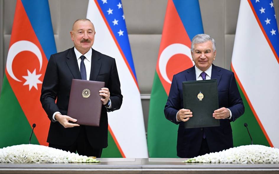 Uzbekistan, Azerbaijan seal Eternal Friendship Treaty during Aliyev’s Tashkent visit