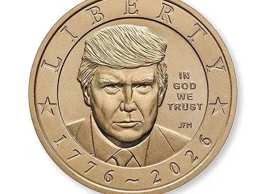 АҚШда Трамп тасвирланган 1 долларлик танга муомалага чиқарилди