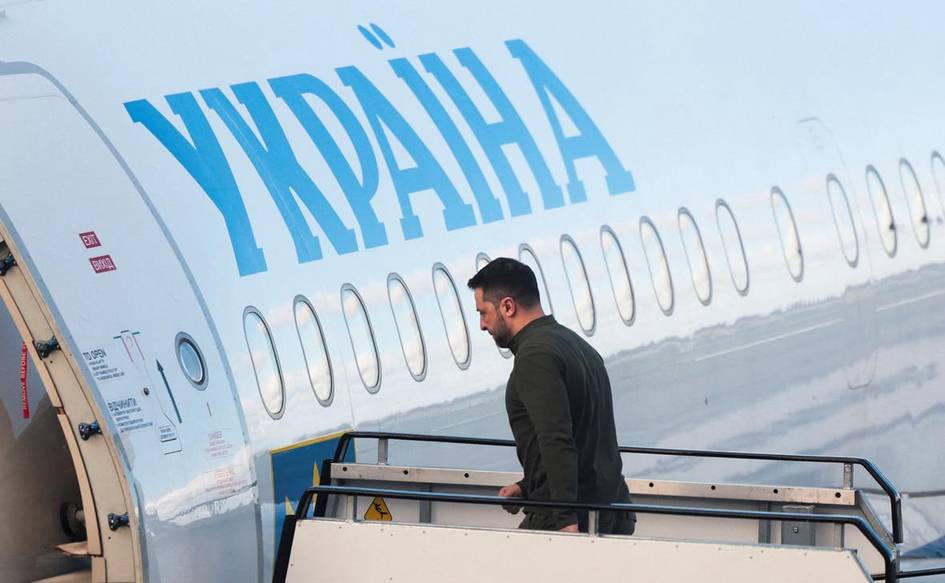 Зеленскийнинг самолёти дрон билан тўқнашишига бир бахя қолди