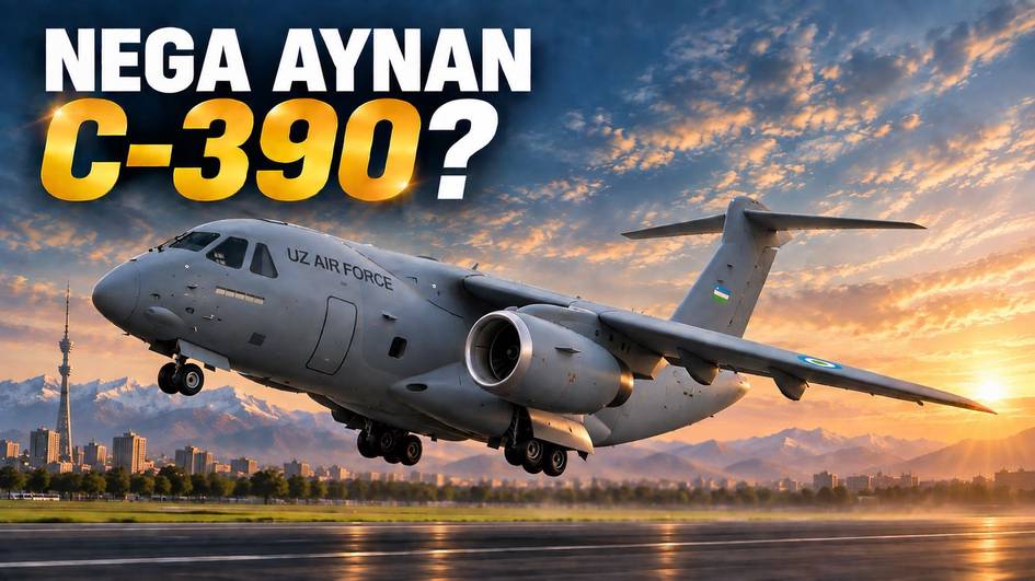 Ўзбекистонга мўлжалланган илк C-390 Millennium самолёти тайёр: у нимаси билан ажралиб туради?