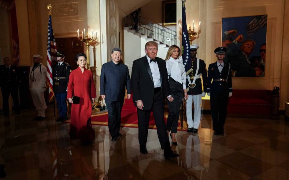 Трамп Си Цзиньпин ташрифи шарафига зиёфат уюштирди (фото)
